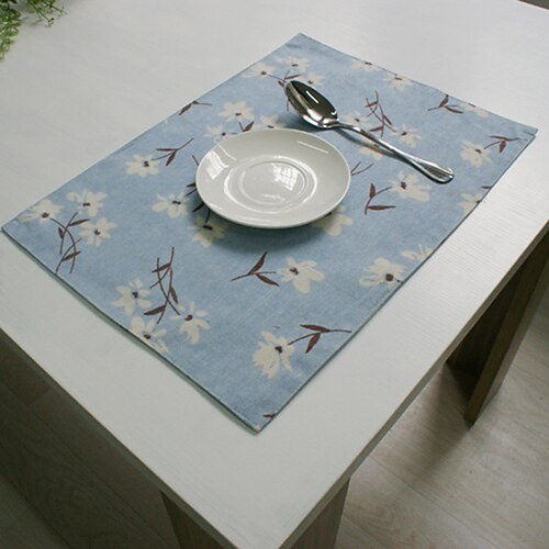 

Dining Table Placemats Set of 4 Heat Resistant Non-Slip Dining Table Place Mats for Holiday Banque Kitchen Table Decor