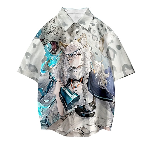 

Inspired by Arknights Cosplay Costume Cartoon Terylene Anime Harajuku Graphic Kawaii Top For Men's / Women's