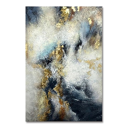 

Oil Painting Hand Painted Vertical Abstract Modern Rolled Canvas (No Frame)