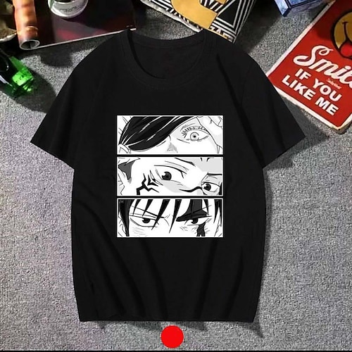 

Inspired by Jujutsu Kaisen Yuji Itadori Gojo Satoru T-shirt Cartoon Manga Anime Harajuku Graphic Kawaii T-shirt For Men's Women's Unisex Adults' Hot Stamping 100% Polyester