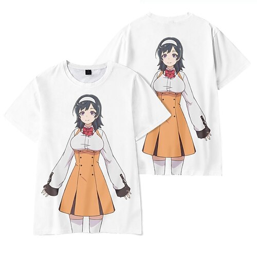 

Inspired by The Executioner and Her Way of Life Menou Tokitou Akari T-shirt Anime 100% Polyester Anime Harajuku Graphic Kawaii T-shirt For Men's / Women's / Couple's