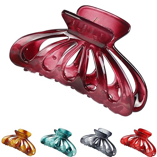 

5 Pcs Plastic Hair Claw Classic Hair Clip Hair Clips Fashion Hair Accessories for Woman and Girl