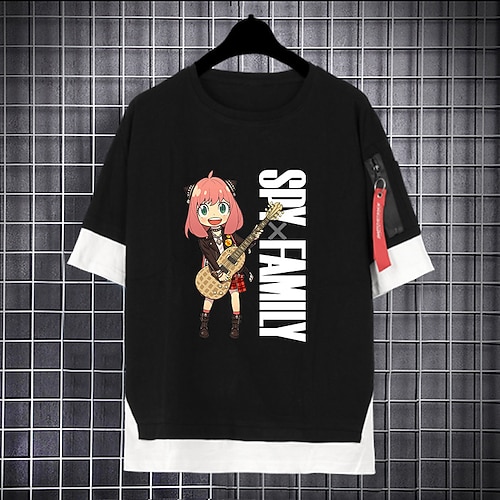 

Inspired by SPY×FAMILY Loid Forger Yor Forger Anya Forger Cosplay Costume T-shirt Polyester / Cotton Blend Pattern Harajuku Graphic Kawaii T-shirt For Men's / Women's / Couple's
