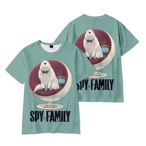 

Inspired by SPY×FAMILY Loid Forger Yor Forger Anya Forger Cosplay Costume T-shirt 100% Polyester Pattern Harajuku Graphic Kawaii T-shirt For Men's / Women's / Couple's