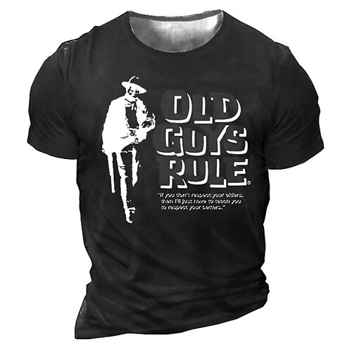 

Men's Unisex T shirt Tee 3D Print Graphic Prints Human Letter Crew Neck Street Daily Print Short Sleeve Tops Casual Vintage Designer Big and Tall Black Army Green Dark Gray