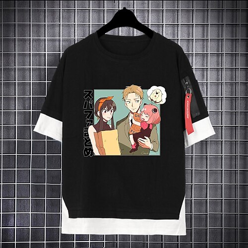 

Inspired by SPY×FAMILY Loid Forger Yor Forger Anya Forger Cosplay Costume T-shirt Polyester / Cotton Blend Pattern Harajuku Graphic Kawaii T-shirt For Men's / Women's / Couple's