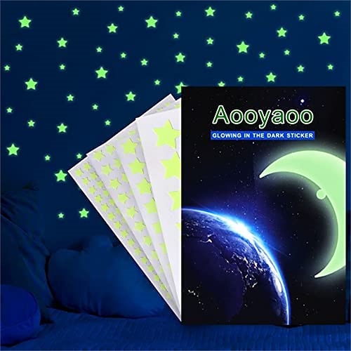 

1Set 3D Bubble Stars Moon Dots Self-adhesive Luminous Wall Sticker Kids Bedroom DIY Decal Glow In Dark Fluorescent Decoration