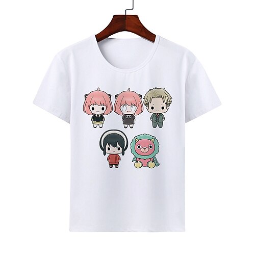 

Inspired by SPY×FAMILY Loid Forger Yor Forger Anya Forger T-shirt Cartoon 100% Polyester Anime Harajuku Graphic Kawaii T-shirt For Men's / Women's / Couple's