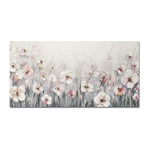 

Oil Painting Handmade Hand Painted Wall Art Abstract Flowers Canvas Painting Home Decoration Decor Stretched Frame Ready to Hang