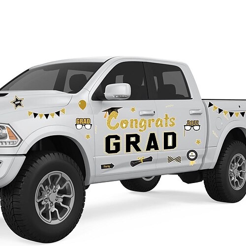 

2022 graduation season congrats grad celebration graduation decoration body sticker magnetic garage door sticker ct054