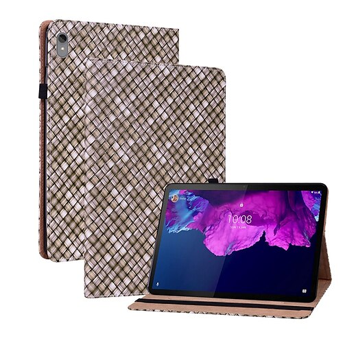 

Tablet Case Cover For Lenovo Tab P11 / Plus Tab M10 HD M10 FHD Plus Tab M8 (FHD / HD) Card Holder with Stand Flip Geometric Pattern TPU PU Leather