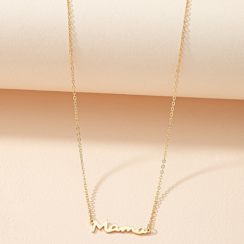 

Women's necklace Textured Street Letter Necklaces