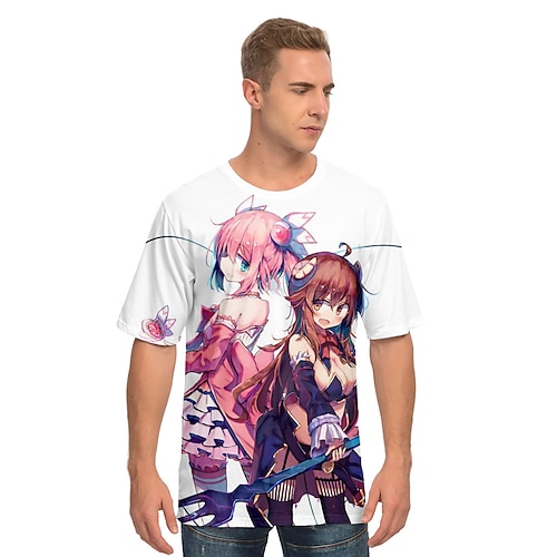 

Inspired by The Demon Girl Next Door Yoshida Yuuko Cosplay Costume T-shirt 100% Polyester Pattern Harajuku Graphic Kawaii T-shirt For Men's / Women's / Couple's
