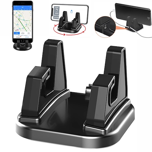 

360 Degree Rotatable Car Phone Holder Stick To Dashboard Silicone Bracket Phone Stand Car Dashboard GPS Stable Phone Supports