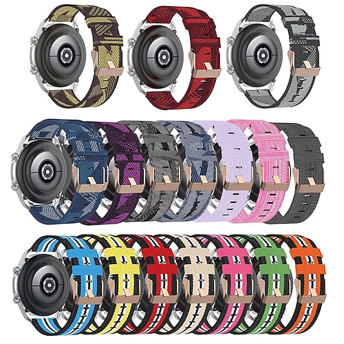 

1 pcs Smart Watch Band for Garmin venu 2 Vivoactive 4 Forerunner 55/245/645/158 Venu 2S / Vivoactive 4S / Vivomove 3S Vivoactive 3 18mm 20mm 22mm Nylon Smartwatch Strap Waterproof Adjustable