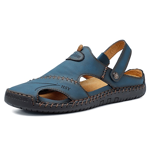 

Hombre Sandalias Vintage Casual Clásico Exterior Deportivo Diario Microfibra Verde Azul Primavera Verano