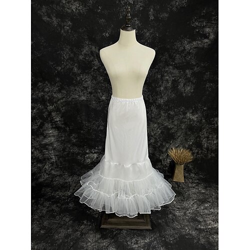 

Wedding / Engagement Slips Satin / Tulle Tea-Length Wedding / Bridal with Gore