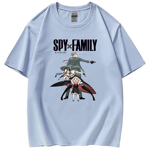 

Inspired by SPY×FAMILY Yor Forger Anya Forger T-shirt Anime 100% Polyester Anime Harajuku Graphic Kawaii T-shirt For Men's / Women's / Couple's