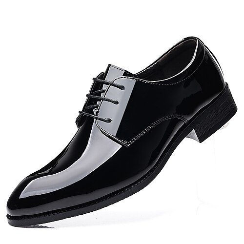 

Men's Oxfords Business Home Daily PU Black Fall Spring