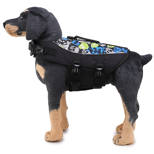 

Dog Life Jacket, Dog Life Vest with Superior Buoyancy Pet Swimming Safety Vest with Rescue Handle, Dog Float Coat Dog Life Preserver Lifesaver for Small Medium Large Dogs