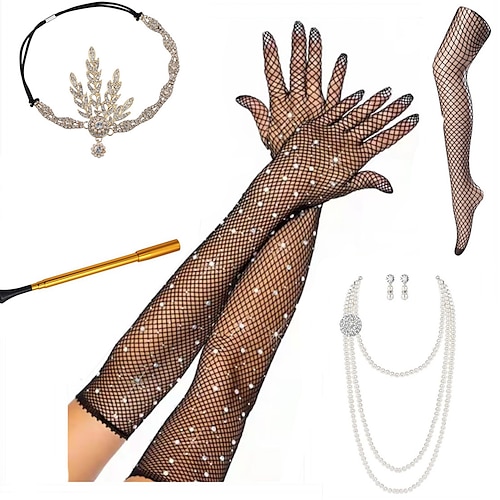 

Il grande Gatsby Il grande Gatsby Fascia per capelli da ballerina charleston Per donna Costume Collana vintage Vintage ▾ Cosplay Festival Guanti / Calze / Cappelli / Collane / Orecchini / Calze