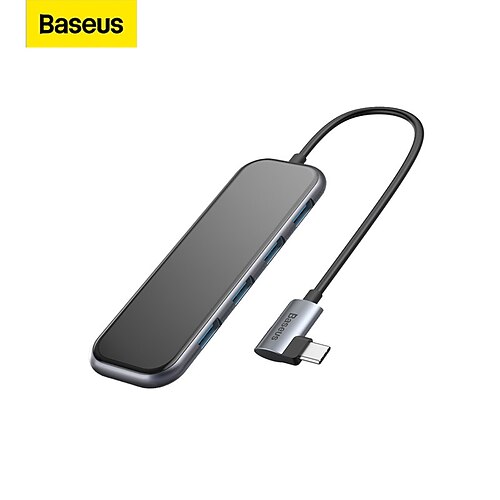 

Baseus Multi-functional HUB (Type-C to 4xUSB3.0 PD) Deep gray