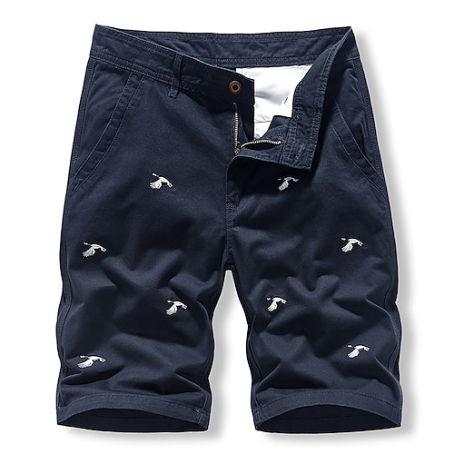 

Men's Casual Classic Shorts Cargo Shorts Work Shorts Multi Pocket Short Pants Daily Inelastic Solid Color Outdoor Mid Waist Black Blue Army Green Grey Khaki 29 30 31 32 33 / Summer