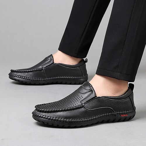 

Men's Sandals Business Casual Classic Daily Beach PU Booties / Ankle Boots Black Spring Summer