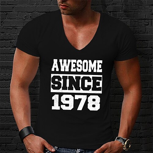 

Men's Unisex T shirt Hot Stamping Graphic Prints Letter V Neck Street Daily Print Short Sleeve Tops Casual Designer Big and Tall Sports Blue White Black