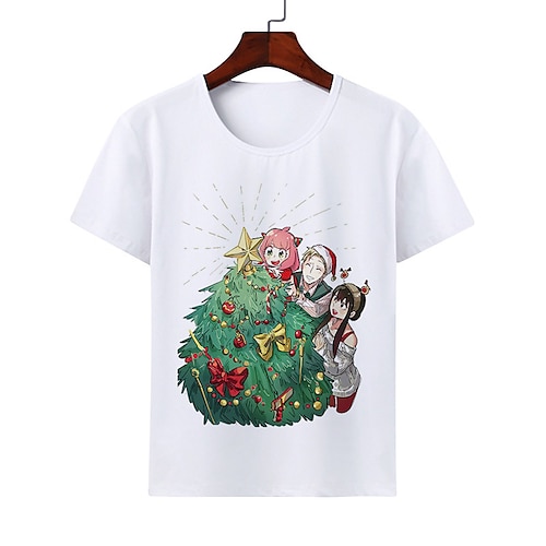 

Inspired by SPY×FAMILY Loid Forger Yor Forger Anya Forger T-shirt Cartoon 100% Polyester Anime Harajuku Graphic Kawaii T-shirt For Men's / Women's / Couple's