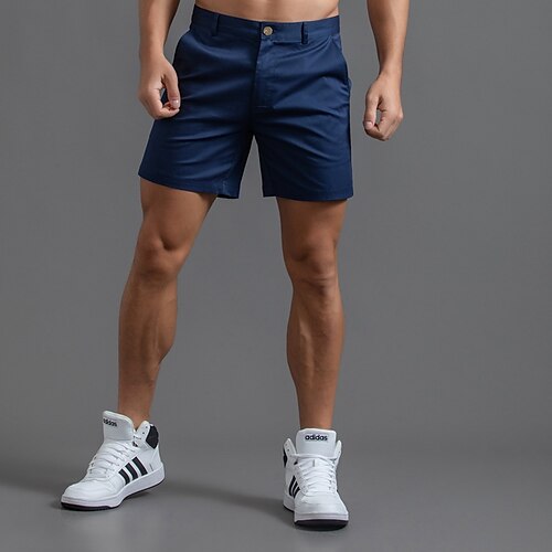 

Men's Golf Shorts Breathable With Pockets Soft Shorts Bottoms Regular Fit Solid Color Summer Golf Outdoor
