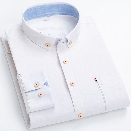 

Men's Shirt Waves Turndown Street Casual Button-Down Long Sleeve Tops Casual Fashion Breathable Comfortable Green White Blue / Summer