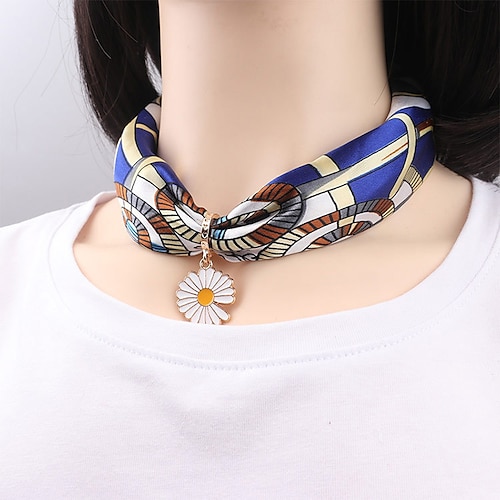 

Pendant Necklace Fabric Chrome Women's Romantic Cute Geometrical Floral / Botanicals Cute Drops irregular Necklace For Street Daily / Scarf Necklace