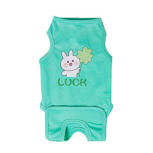 

Dog Cat Jumpsuit Cartoon Fashion Cute Holiday Casual / Daily Dog Clothes Puppy Clothes Dog Outfits Soft Green Costume for Girl and Boy Dog Cloth S M L XL