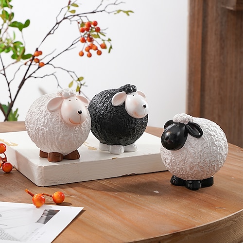 

Eid Al-adha Chubby Lamb Decorative Objects Resin Modern Contemporary for Home Decoration Gifts 1pc