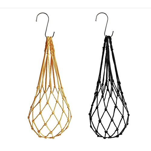 

Hanging Woven Net Bag With Hook, Used For Feeding Parrots And Chickens