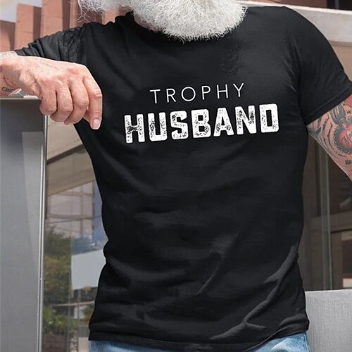 

Men's T shirt Tee Hot Stamping Graphic Letter Crew Neck Street Casual Print Short Sleeve Tops Basic Fashion Classic Comfortable Green Black Dark Gray / Sports / Summer
