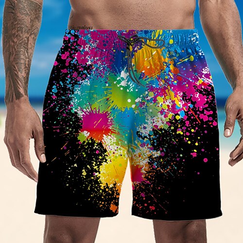 

Men's Swim Trunks Swim Shorts Quick Dry Lightweight Board Shorts Bottoms with Pockets Drawstring Swimming Surfing Beach Water Sports Printed Summer