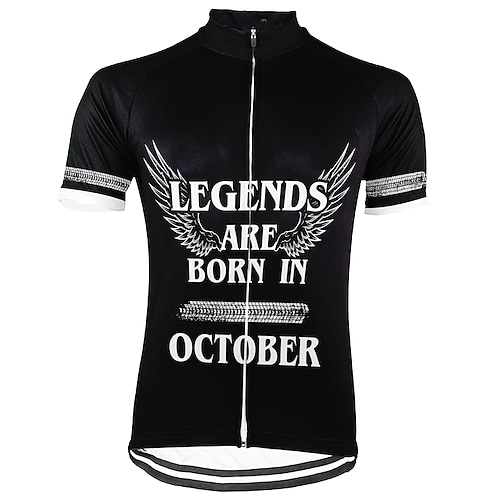 

21Grams Men's Cycling Jersey Short Sleeve Bike Top with 3 Rear Pockets Mountain Bike MTB Road Bike Cycling Breathable Quick Dry Moisture Wicking Reflective Strips Black Polyester Spandex Sports