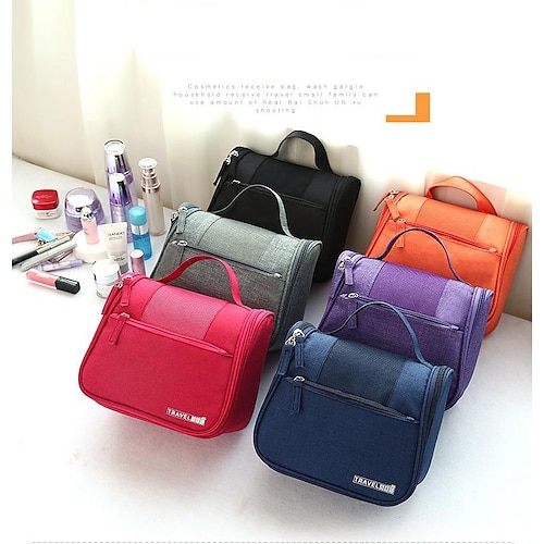

Hook Travel Wash Bag Large-capacity Cosmetic Bag Skin Care Toiletries Foldable Hanging Storage Bag