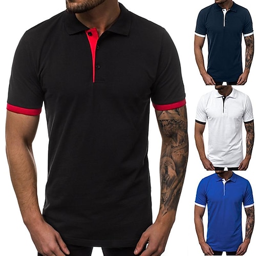 

Herre Trekking T-shirt Kortærmet T-shirt Toppe Udendørs Åndbart Hurtigtørrende Letvægt Svedreducerende Sommer Flåde Hvid Sort Fiskeri Klatring Løb