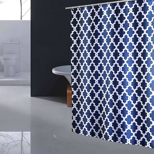 

Plain Printing Shower Curtain Waterproof Shower Curtain Bathroom Partition Curtain