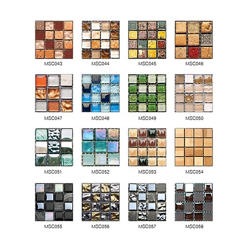 

3D Effect Mosaic Tile Stickers Diy Self-adhesive Decorative Wall Stickers