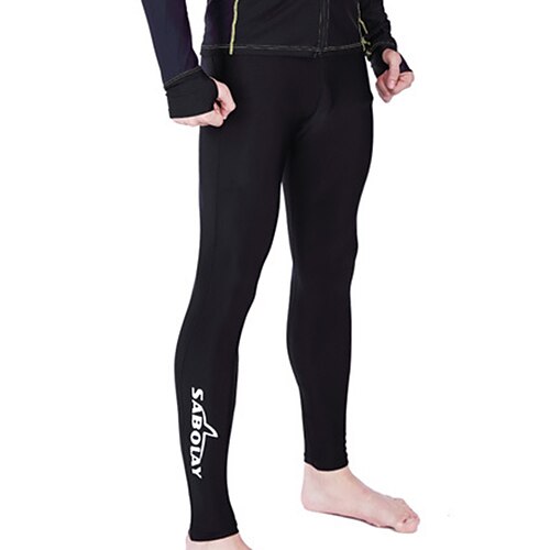 

Men's Dive Skin Leggings UV Sun Protection UPF50 Quick Dry Bottoms Swimming Surfing Beach Water Sports Solid Colored Summer / Stretchy / Lightweight
