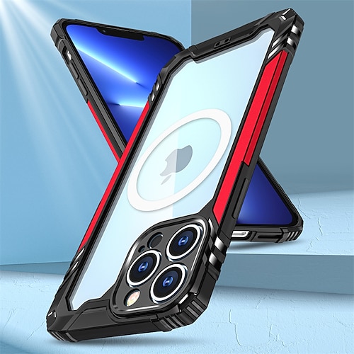 

Phone Case For Apple Back Cover iPhone 13 Pro Max 12 11 X XR XS Max Portable anti-drop Shockproof Lines / Waves Solid Colored Geometric Pattern TPU Aluminum Alloy