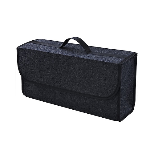 

StarFire 1 Pack Car Trunk Organizer Car Soft Felt Storage Box Cargo Container Box Trunk Bag Stowing Tidying Holder Multi-Pocket