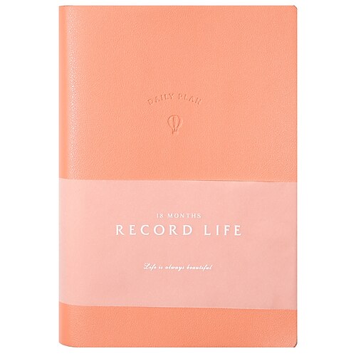 

2023 Leather Planner Planner A5 5.8×8.3 Inch Retro Aesthetic Leather Hardcover Reusable Erasable Classsic Planner 256 Pages for School Office Business