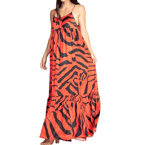 

Mujer Vestido de cambio Vestido de Columpio Vestido lencero Negro Azul Piscina Rojo Sin Mangas Espalda al Aire Primavera Verano Correa de espagueti 2022 S M L XL XXL 3XL