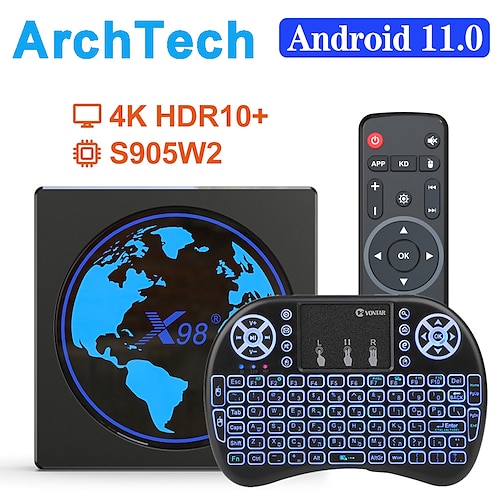 

X98 Mini Android TV Box Smart TVBOX Android 11 4GB RAM 64GB 32GB Amlogic S905W2 2.4G/5G Wifi 4K 60fps Set Top Box X98Mini 2G 16G