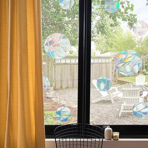 

Rainbow Prism Electrostatic Paste Glass Paste Glue-free Pvc Film Window Film